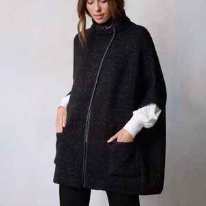 LC Lauren Conrad Black Sweater Cape